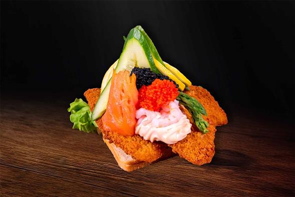 Stjernekaster med laks